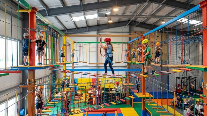 Professional Indoor Kids Rope Course Overview