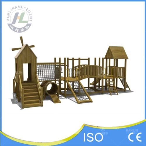 Rustic Windmill Wooden Play Structure Front Rustic Windmill Wooden Play Structure Front