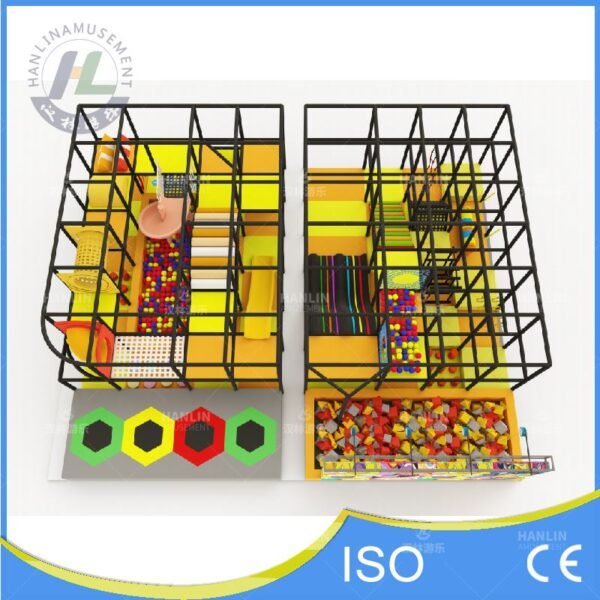 Small Indoor Soft Play Maze Top Down View