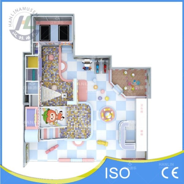 Strawberry Theme Small Indoor Playground Top View Strawberry Theme Small Indoor Playground Top View