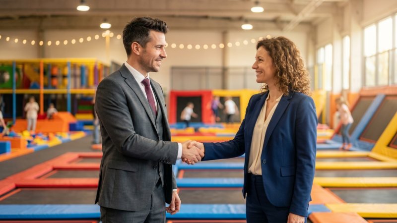 Trampoline Park Business Loan Meeting