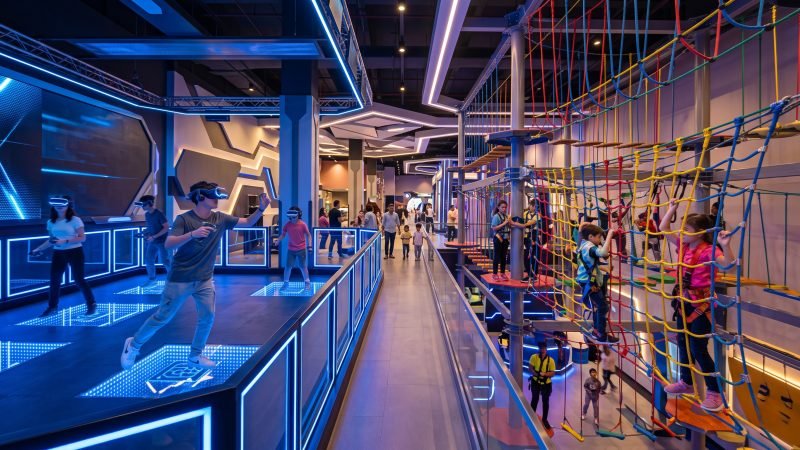 VR Gaming Arena and Indoor Ropes Course