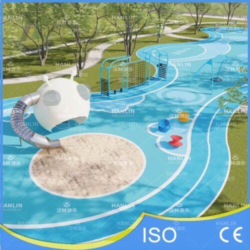 Aerial View Ocean Theme EPDM Park Playground Aerial View Ocean Theme EPDM Park Playground