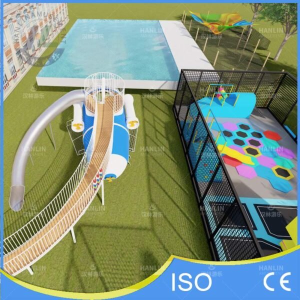 Airplane Themed Slide and Soft Pad Area
