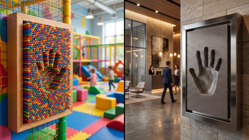 Commercial 3D Pin Wall Plastic vs Metal Comparison