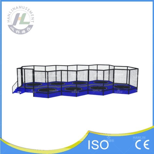 Commercial Enclosed Trampoline Arena Front Elevation