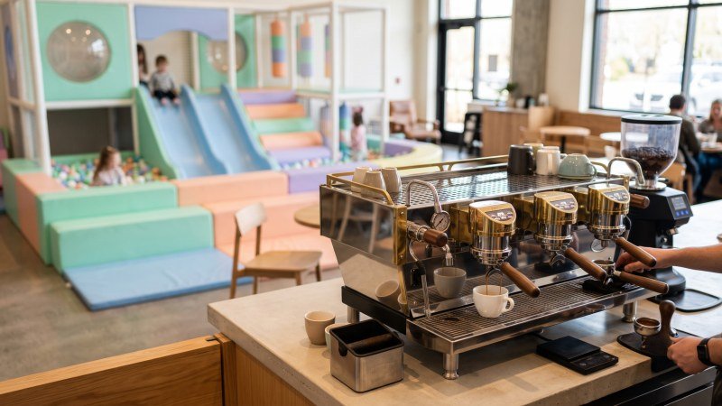 Commercial Espresso Machine And Indoor Playground Equipment