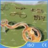 Elevated S-Shaped Walkway and Curved Track Ride