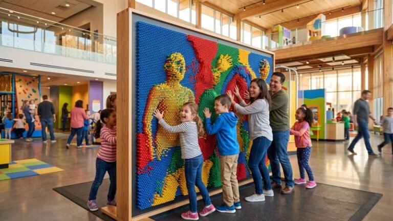Giant 3D Pin Screen Museum Exhibit