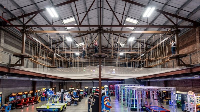 Indoor Ropes Course Vertical Space