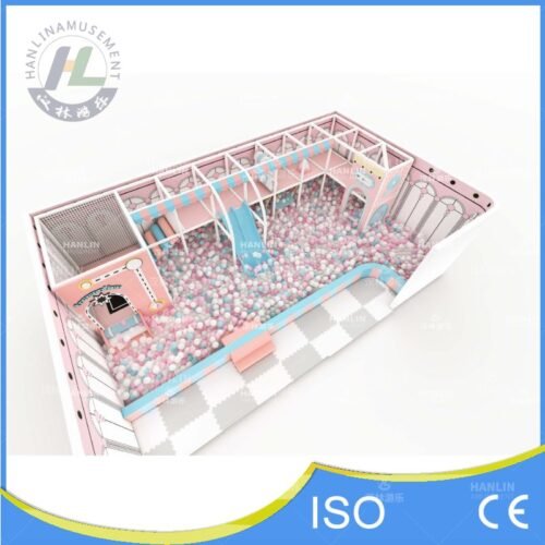 Macaron Theme Toddler Ball Pit and Slide Playground Macaron Theme Toddler Ball Pit and Slide Playground