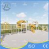 Modern Yellow Cabin Play Structure with Spiral Slide
