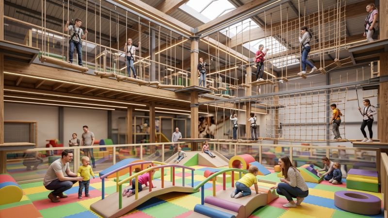 Multi Level Family Adventure Park Layout