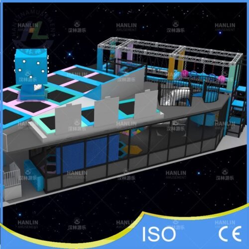Multi-Level Sci-Fi Indoor Trampoline Park Multi-Level Sci-Fi Indoor Trampoline Park