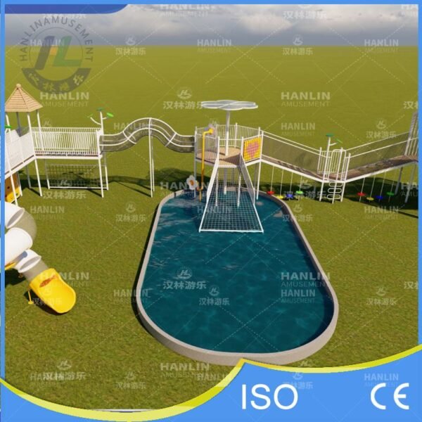 Poolside Integrated Outdoor Elevated Play Structure
