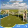 White Frame Play Cabin with Climbing Wall and Stepping Pods