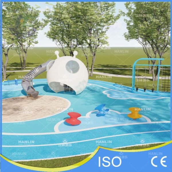 White Space Pod Playhouse with Sandpit Slide White Space Pod Playhouse with Sandpit Slide