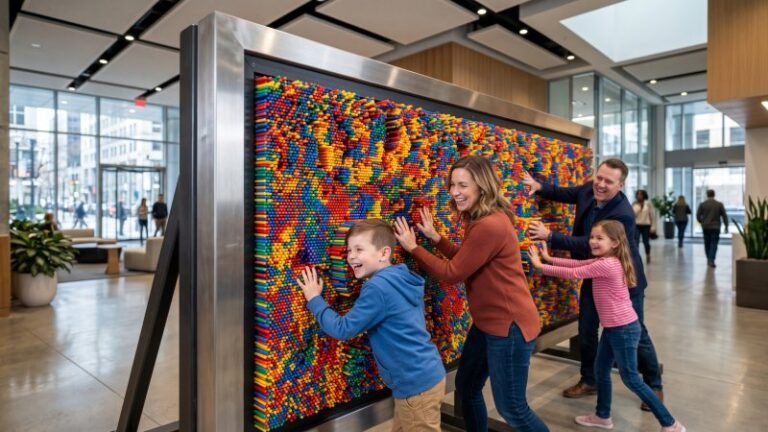 Commercial Giant 3D Pin Wall Interactive Display