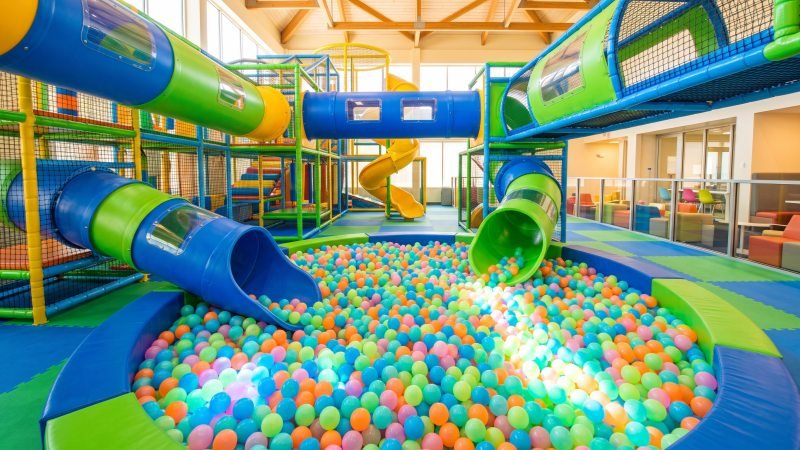Large Ball Pit and Padded Crawl Tunnels