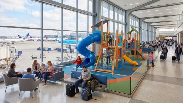 Modern Airport Terminal Indoor Playground