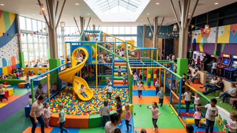 Modern Indoor Family Entertainment Center Play Area