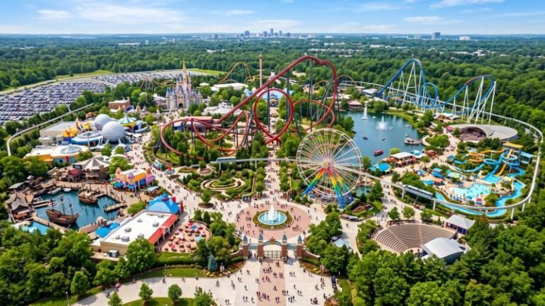 Overview of a Modern Amusement Park