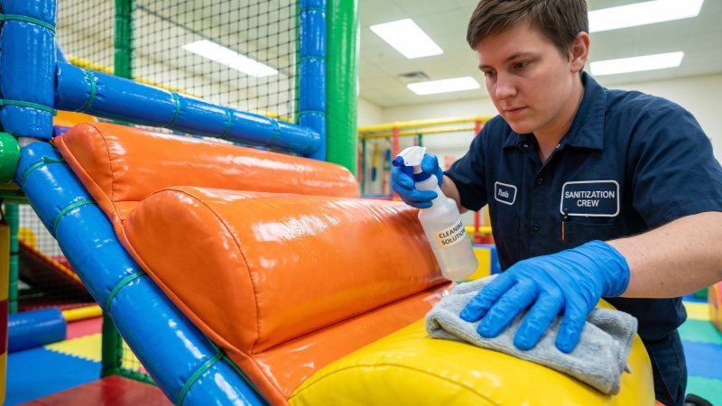 Professional Cleaning of Indoor Playground Equipment