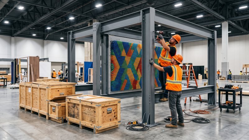 Professional Installation of Heavy Exhibit Equipment