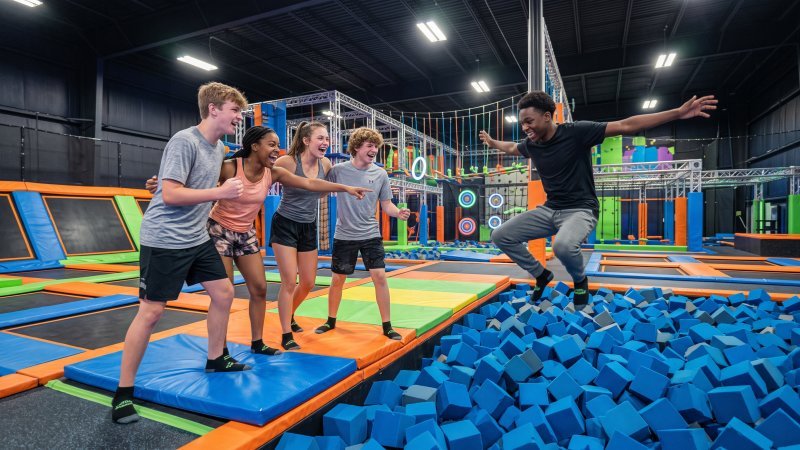 Teenagers Socializing At Indoor Playground