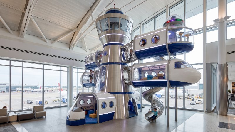 Vertical Aviation Themed Airport Playground