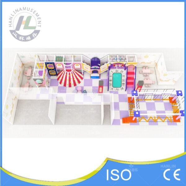 Wonderland Theme Narrow Indoor Playground Top View Wonderland Theme Narrow Indoor Playground Top View