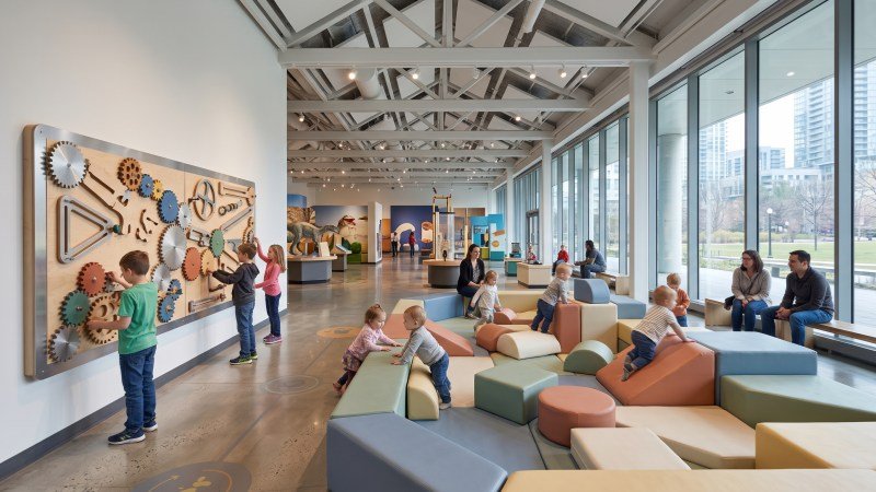 Educational Museum Sensory Wall and Soft Play
