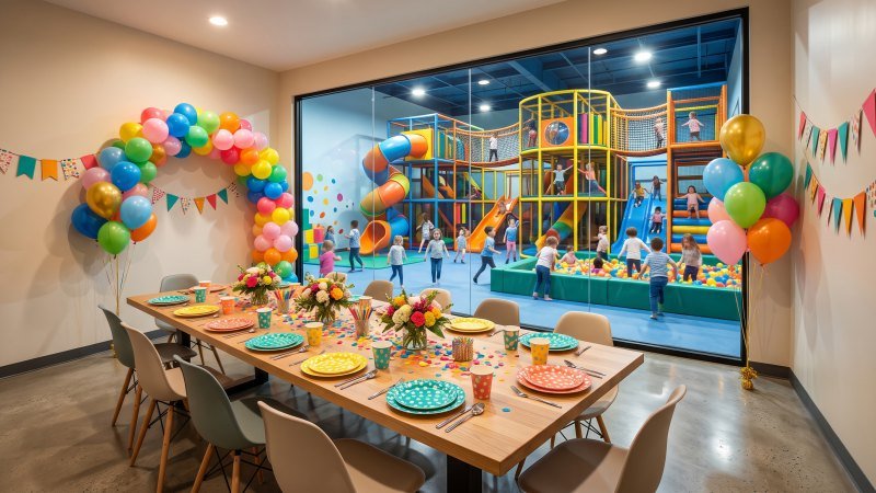 Indoor Playground Birthday Party Room