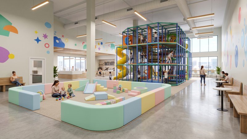 Indoor Playground Space Zoning Layout