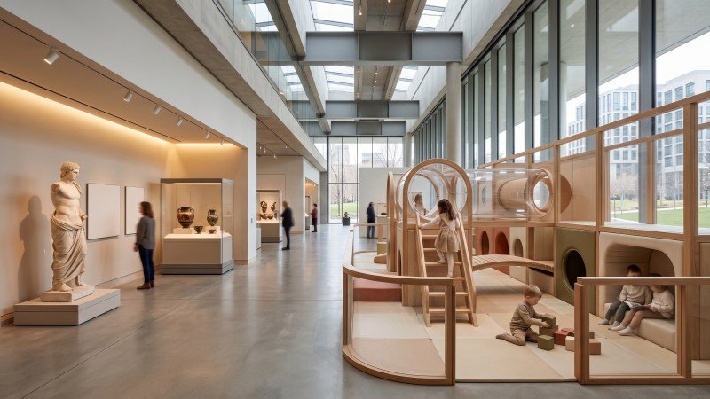 Kid Friendly Museum Interactive Play Area