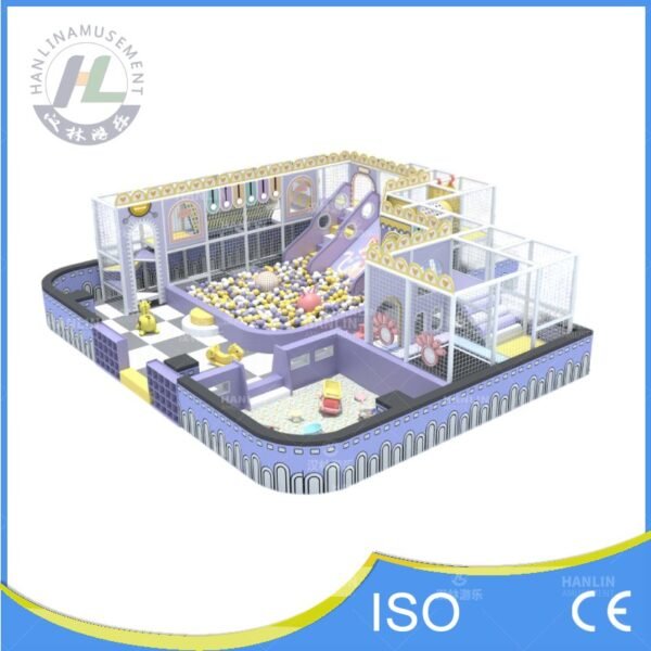 Lavender Fairytale Kids Soft Play Area Aerial View