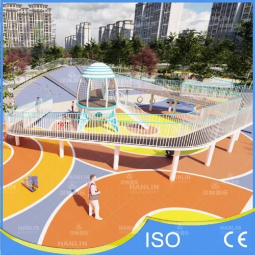 Modern Outdoor Playscape with Climbing Mound Modern Outdoor Playscape with Climbing Mound