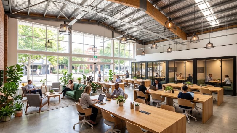 Modern Retail Co Working Space Conversion