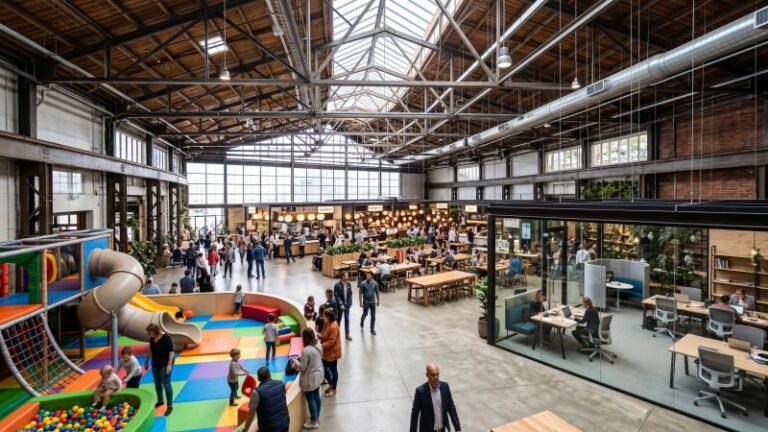 Repurposed Vacant Retail Space Commercial Hub