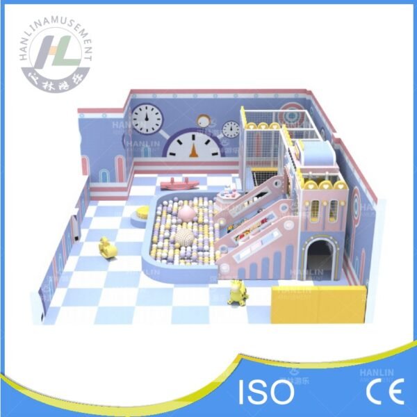Small Soft Play Center with Dual Slide