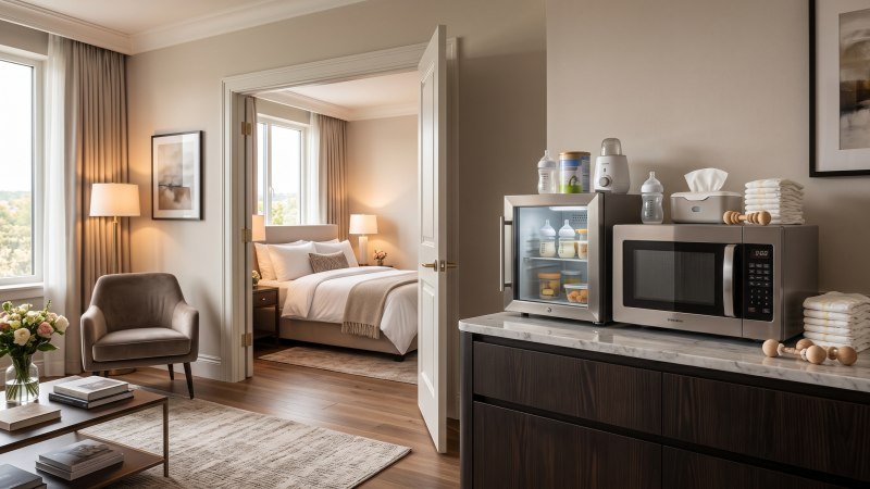 Spacious Hotel Family Suite With Connecting Doors