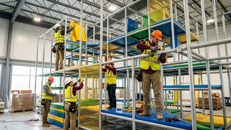 playground equipment professional installation