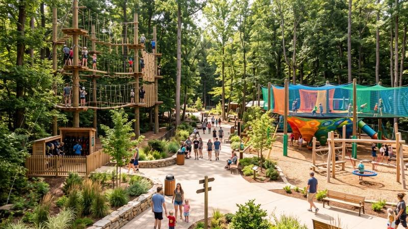 Adventure Park Attraction Layout