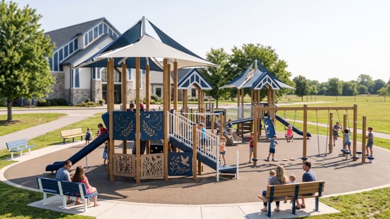Faith Themed Playground Architecture