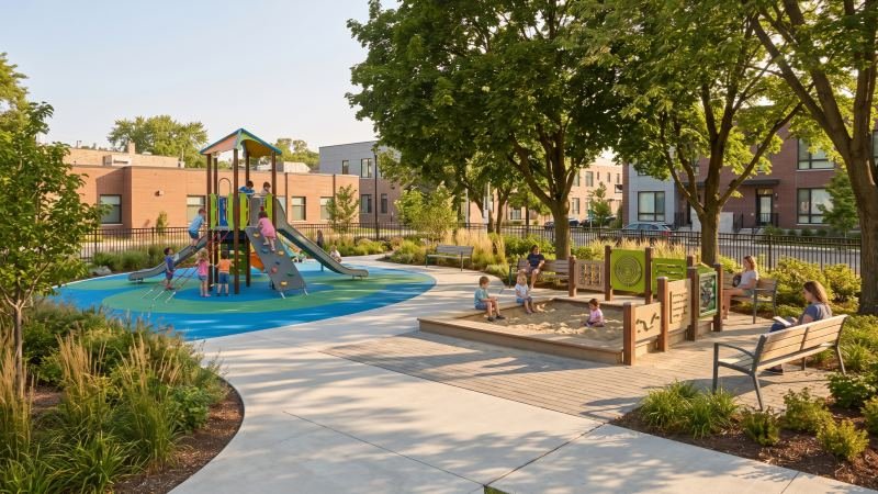 Inclusive Playground Layout Zones