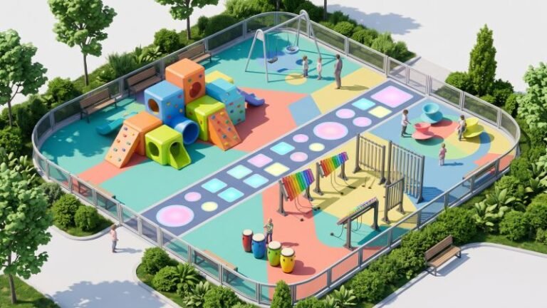 Modern Interactive Playground 3D Render
