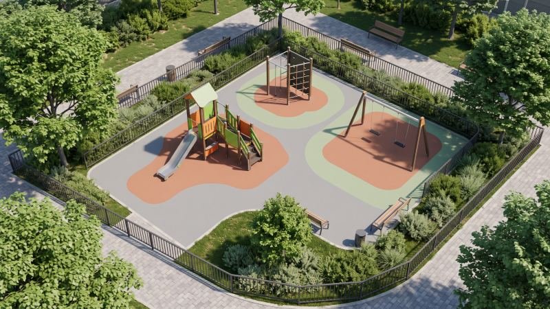 Playground Equipment Safety Zones